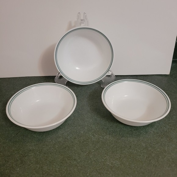 Corelle Dining Corelle Classic Cafe Green Cereal Bowls Lot Of 3